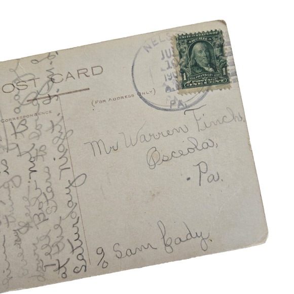 Antique Postcard Victorian Couple Flirting Love Romance Fun Humor Vintage 1900s - Picture 6 of 9